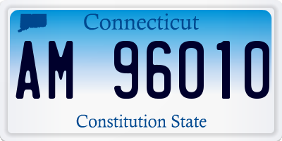 CT license plate AM96010