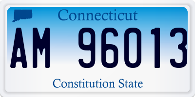 CT license plate AM96013