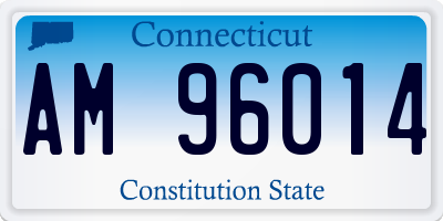 CT license plate AM96014
