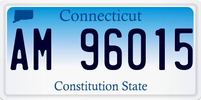 CT license plate AM96015