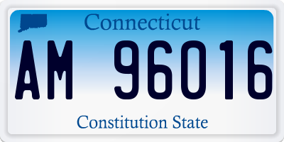CT license plate AM96016