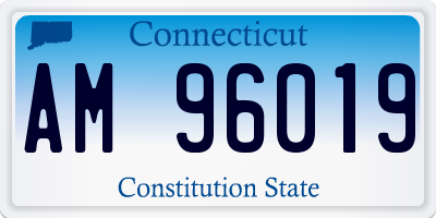 CT license plate AM96019