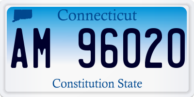 CT license plate AM96020