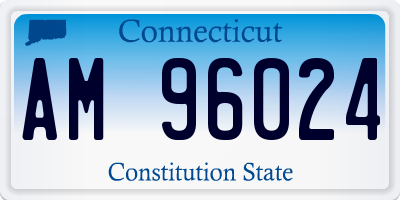 CT license plate AM96024