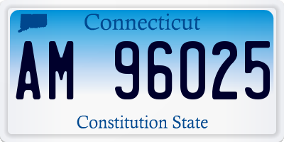 CT license plate AM96025