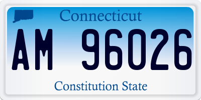 CT license plate AM96026