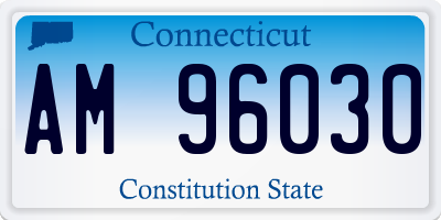 CT license plate AM96030