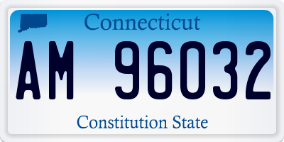 CT license plate AM96032