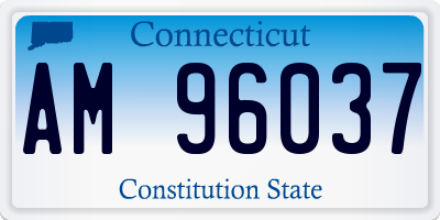 CT license plate AM96037