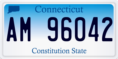 CT license plate AM96042