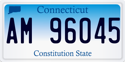 CT license plate AM96045