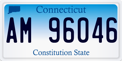 CT license plate AM96046