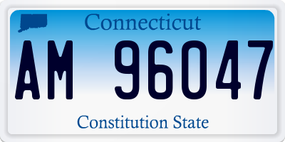 CT license plate AM96047