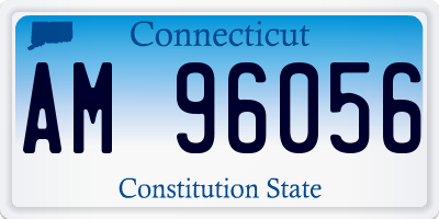 CT license plate AM96056
