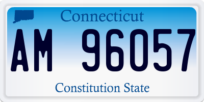 CT license plate AM96057