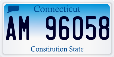 CT license plate AM96058