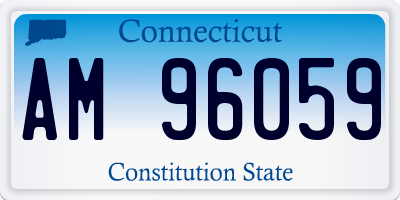 CT license plate AM96059