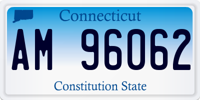 CT license plate AM96062