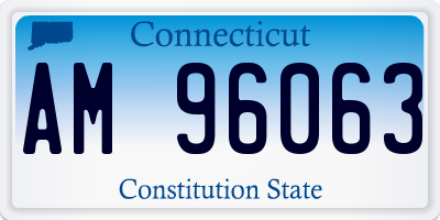 CT license plate AM96063