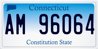 CT license plate AM96064