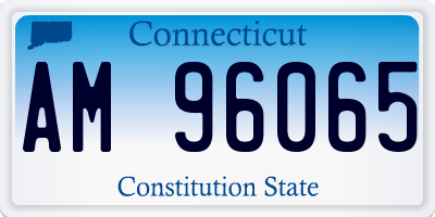 CT license plate AM96065
