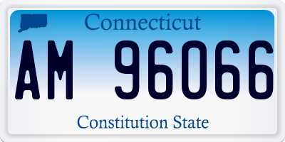 CT license plate AM96066