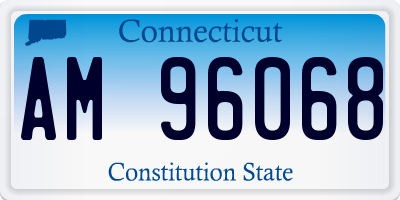 CT license plate AM96068