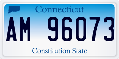 CT license plate AM96073