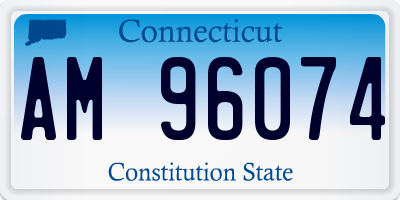 CT license plate AM96074
