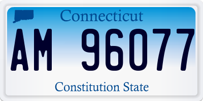 CT license plate AM96077