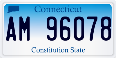 CT license plate AM96078