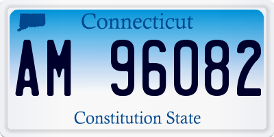 CT license plate AM96082