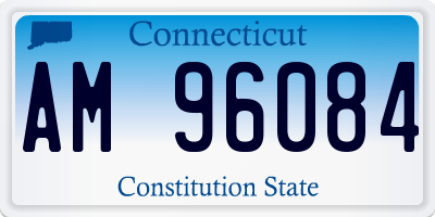 CT license plate AM96084
