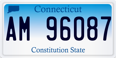 CT license plate AM96087