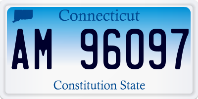 CT license plate AM96097