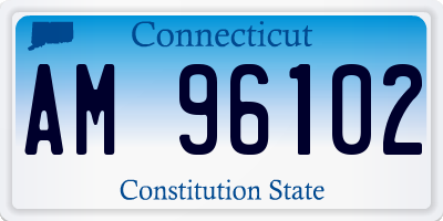 CT license plate AM96102