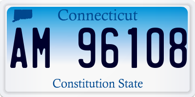 CT license plate AM96108