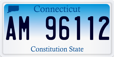 CT license plate AM96112