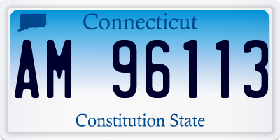 CT license plate AM96113