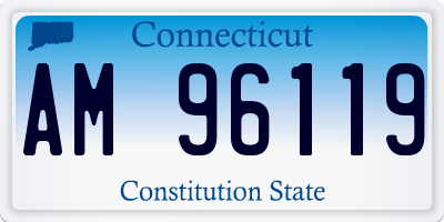 CT license plate AM96119