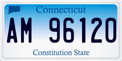CT license plate AM96120