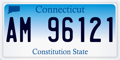 CT license plate AM96121
