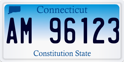 CT license plate AM96123