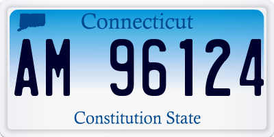 CT license plate AM96124