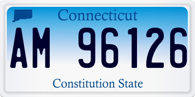 CT license plate AM96126