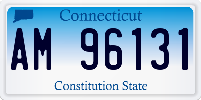 CT license plate AM96131