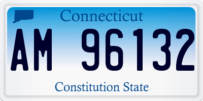 CT license plate AM96132