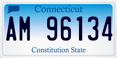 CT license plate AM96134