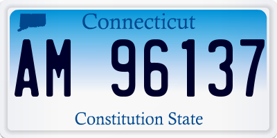 CT license plate AM96137