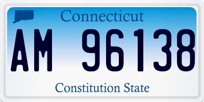 CT license plate AM96138